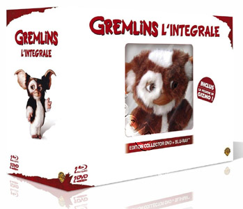 Gremlins / Gremlins 2 & Gizmo Fluffy Toy  | Gremlins / Gremlins Two: The New Batch  Blu-Ray